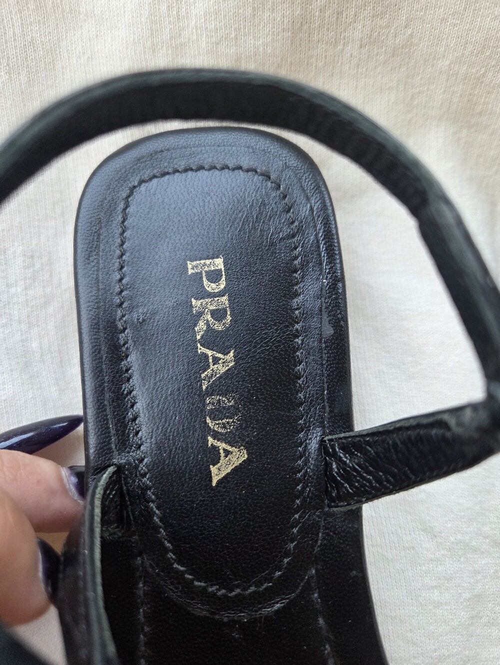 Prada Patent Leather Thong Sandals - Picture 7 of 11
